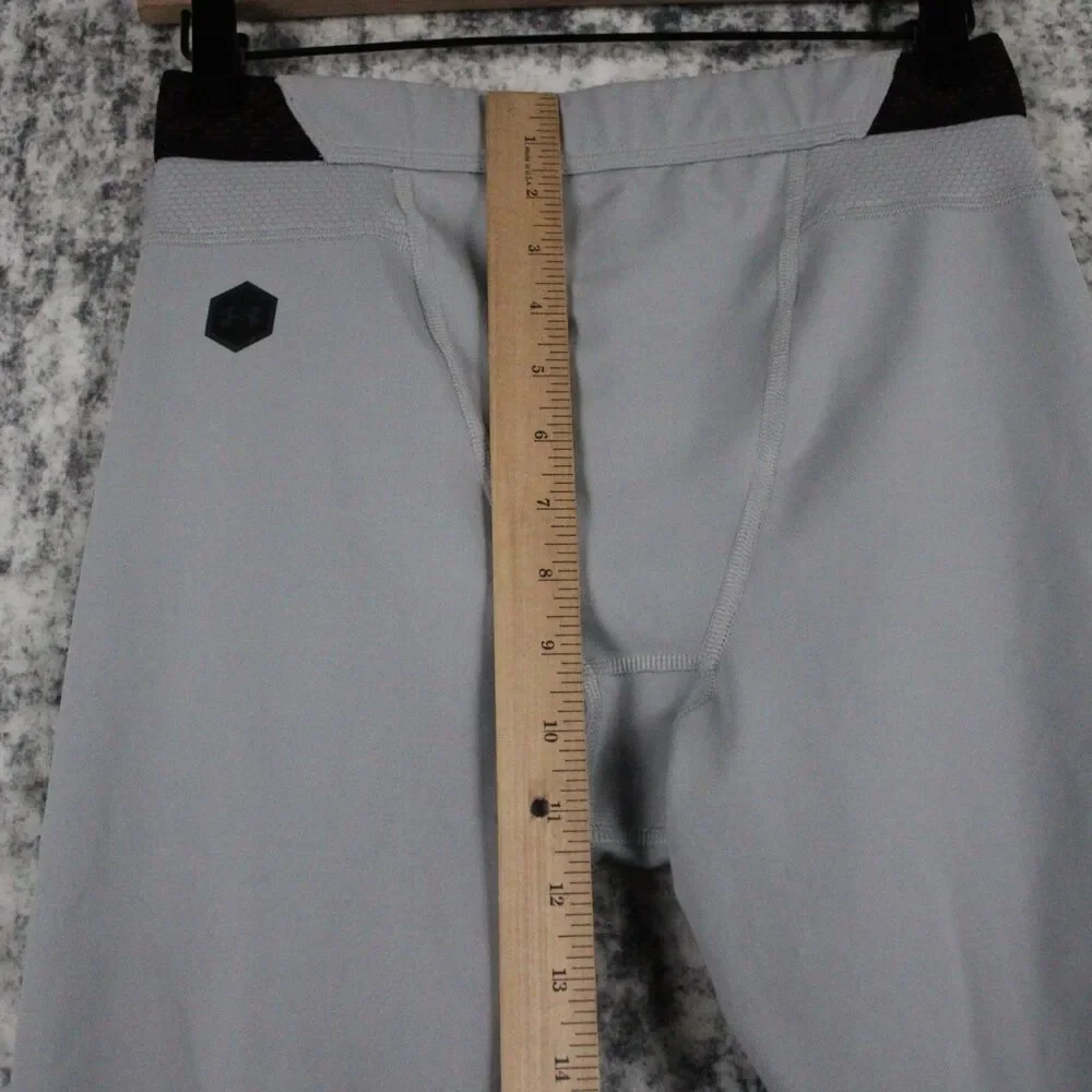 Under Armour Mens Size M Rush HeatGear Celliant Compression Pants Leggings Gray